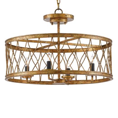 Crisscross Semi-Flushmount by Currey & Company - Starlight Lighting USA and Canada